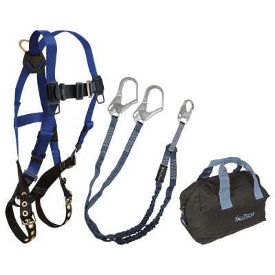 FallTech Harness and Lanyard 3-pc Kit Including Medium Storage Bag (7016 8259Y3 5006MP) - KIT169Y36P