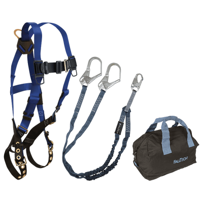 FallTech Harness and Lanyard 3-pc Kit Including Medium Storage Bag (7016 8259Y3 5006MP) - KIT169Y36P