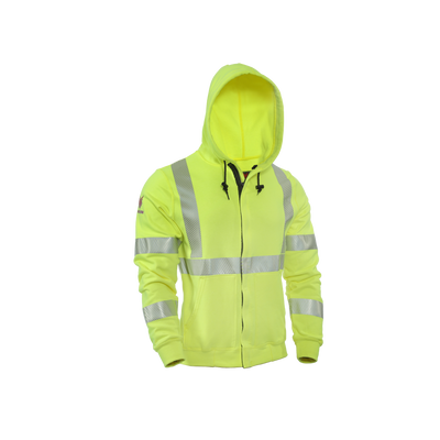 DRIFIRE FR Hi-Vis Zip Hoodie Class 3 - SWSHEZC3-_ _