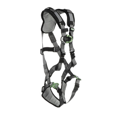 MSA V-FIT Harness w/Back D-Ring - Quick-Connect Leg Straps - Shoulder & Leg Padding - Extra Small - 10194944