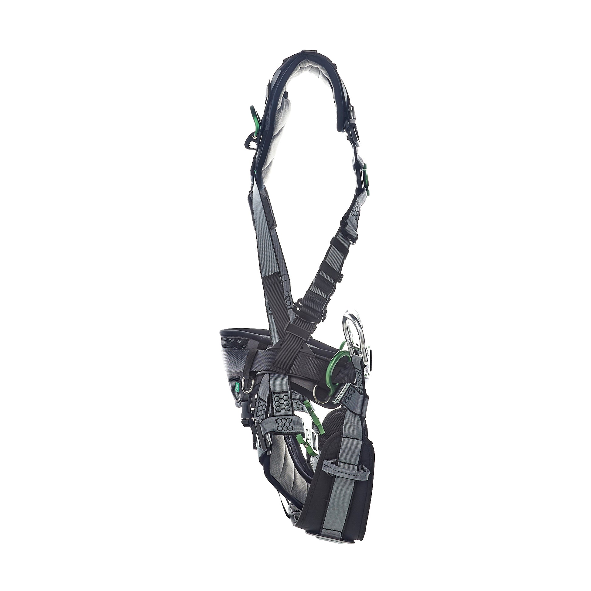 MSA V-FIT Tower Harness w/Back, Front & Side D-Rings - Quick-Connect Leg and Belt Straps - Shoulder & Leg Padding - Standard - 10218048