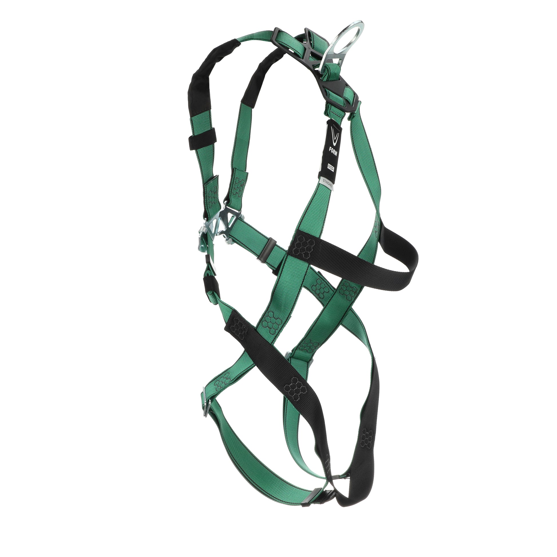 MSA V-FORM Harness w/Back D-Ring - Qwik-Fit Leg Straps - Extra Small - 10197195