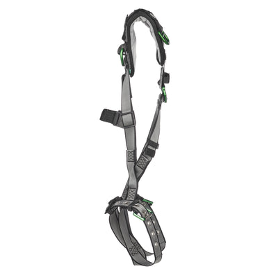 MSA V-FIT Harness w/Back & Shoulder D-Rings - Tongue Buckle Leg Straps - Shoulder Padding - Extra Small - 10194936