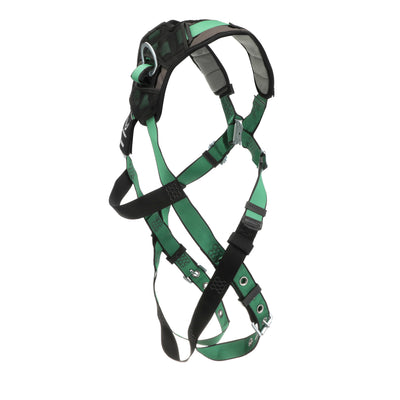 MSA V-FORM+ Harness w/Back & Front D-Rings - Tongue Buckle Leg Straps - Extra Small - 10206092