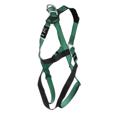 MSA V-FORM Harness w/Back D-Ring - Qwik-Fit Leg Straps - Super Extra Large - 10197198