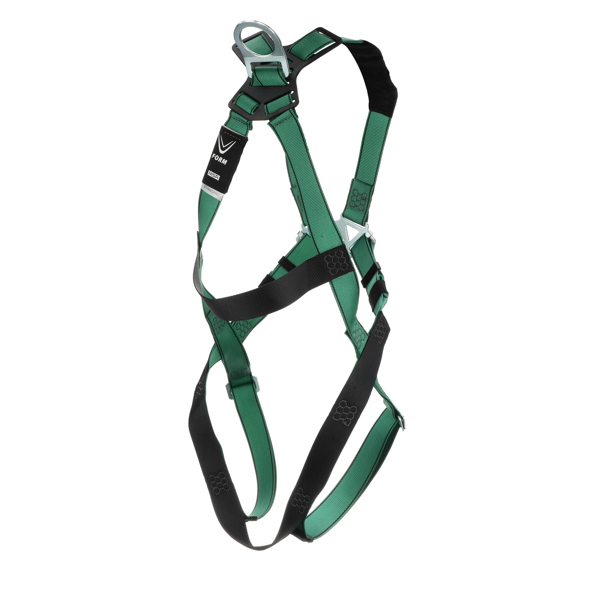 MSA V-FORM Harness w/Back D-Ring - Qwik-Fit Leg Straps - Extra Large - 10197197