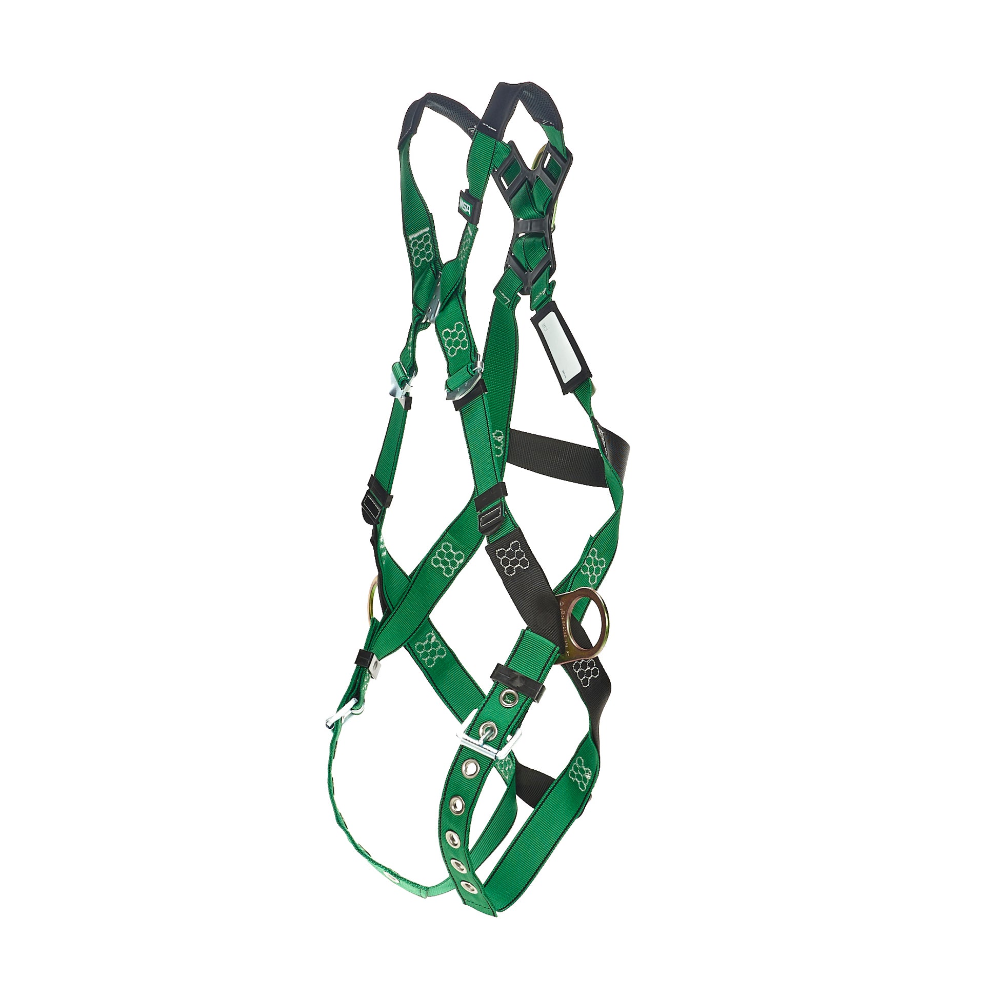 MSA V-FORM Harness w/Back & Side D-Rings - Tongue Buckle Leg Straps Quick Connect Chest Buckle - Standard - 10206062