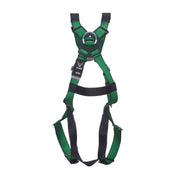 MSA V-FORM Harness w/Back & Front D-Rings - Qwik-Fit Leg Straps Quick Connect Chest Buckle - Standard - 10206078