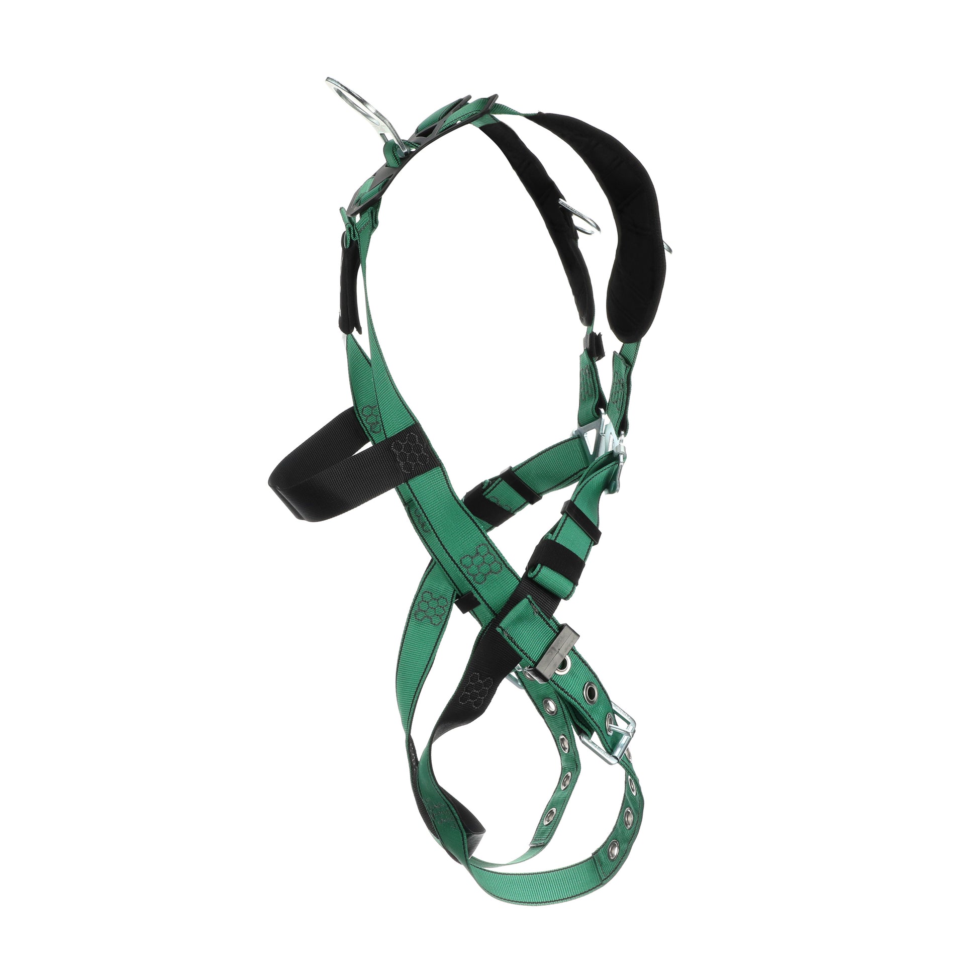 MSA V-FORM Harness w/Back & Shoulder D-Rings - Tongue Buckle Leg Straps - Extra Small - 10197218