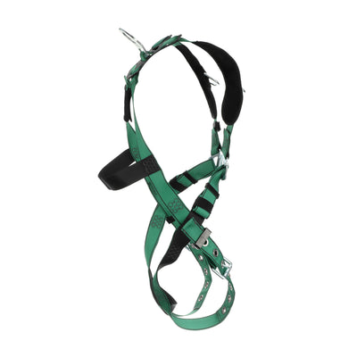 MSA V-FORM Harness w/Back & Shoulder D-Rings - Tongue Buckle Leg Straps - Extra Small - 10197218