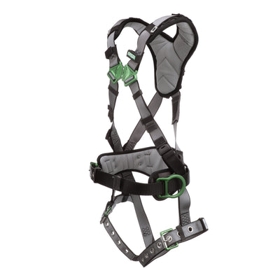 MSA V-FIT Construction Harness w/Back & Side D-Rings - Tongue Buckle Leg Straps - Shoulder Padding - Standard - 10195149