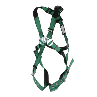 MSA V-FORM Harness w/Back D-Ring - Tongue Buckle Leg Straps - Standard - 10196642