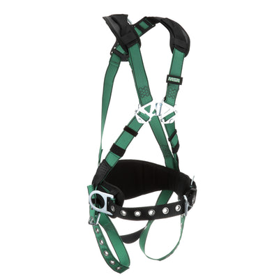 MSA V-FORM Construction Harness w/Back & Side D-Rings - Tongue Buckle Leg Straps - Shoulder Padding - Standard - 10197364