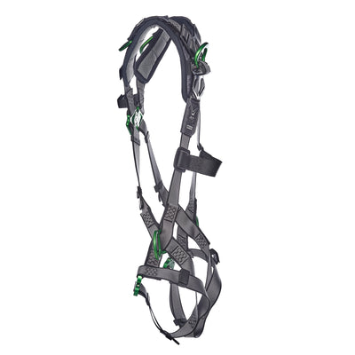 MSA V-FIT Harness w/Back, Side and Shoulder D-Rings - Quick-Connect Leg Straps - Shoulder Padding - Extra Large - 10194886