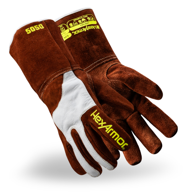 HexArmor Heatarmor 5050 Welding Glove Cut Level A6 Gloves