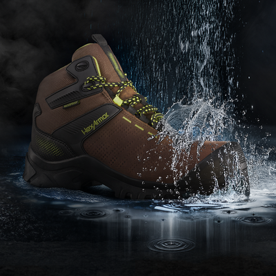 HexArmor Xbase Met Brown Composite Toe Safety Boot - F2010