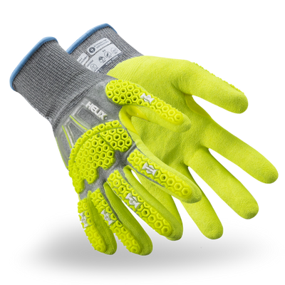 HexArmor Helix 3014IMP Hi-Viz Cut A6 Impact-Resistant Gloves - Pair