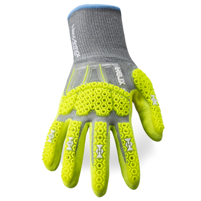 HexArmor Helix 3014IMP Hi-Viz Cut A6 Impact-Resistant Gloves - Pair