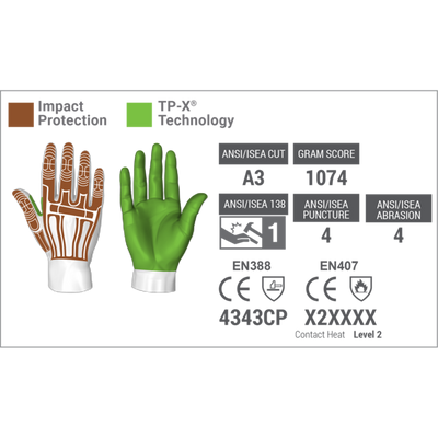 HexArmor Rig Lizard 2021 Cut A3 - CE 4343CP Gloves - Pair
