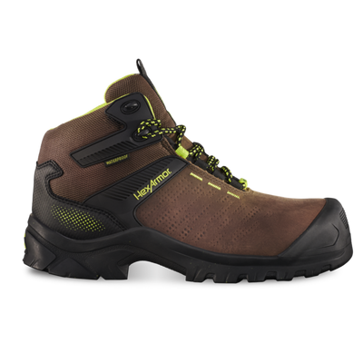 HexArmor Xbase WaterProof Brown Composite Toe Safety Boot - F2015
