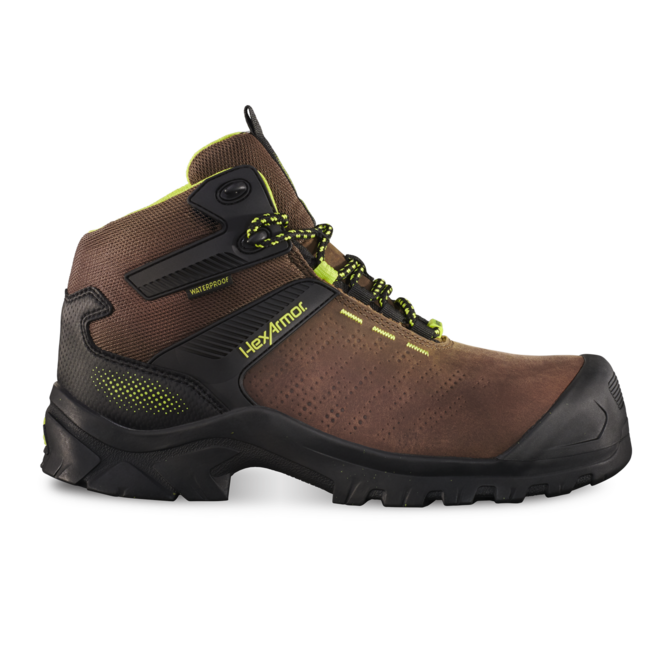 HexArmor Xbase Met Brown Composite Toe Safety Boot - F2010