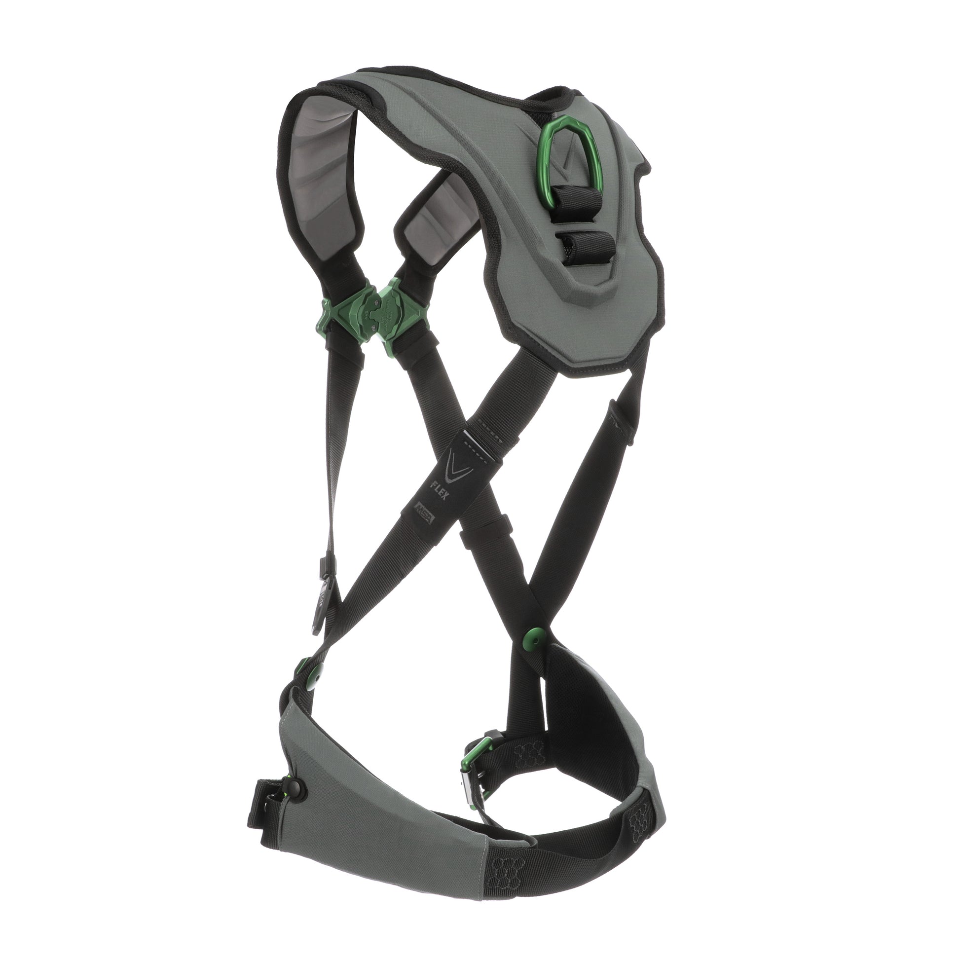 MSA V-FLEX Harness w/Back D-Ring - Tongue Buckle Leg Straps - Extra Large - 10239985