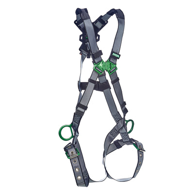MSA V-FIT Harness w/Back & Side D-Rings - Tongue Buckle Leg Straps - Extra Large - 10195111