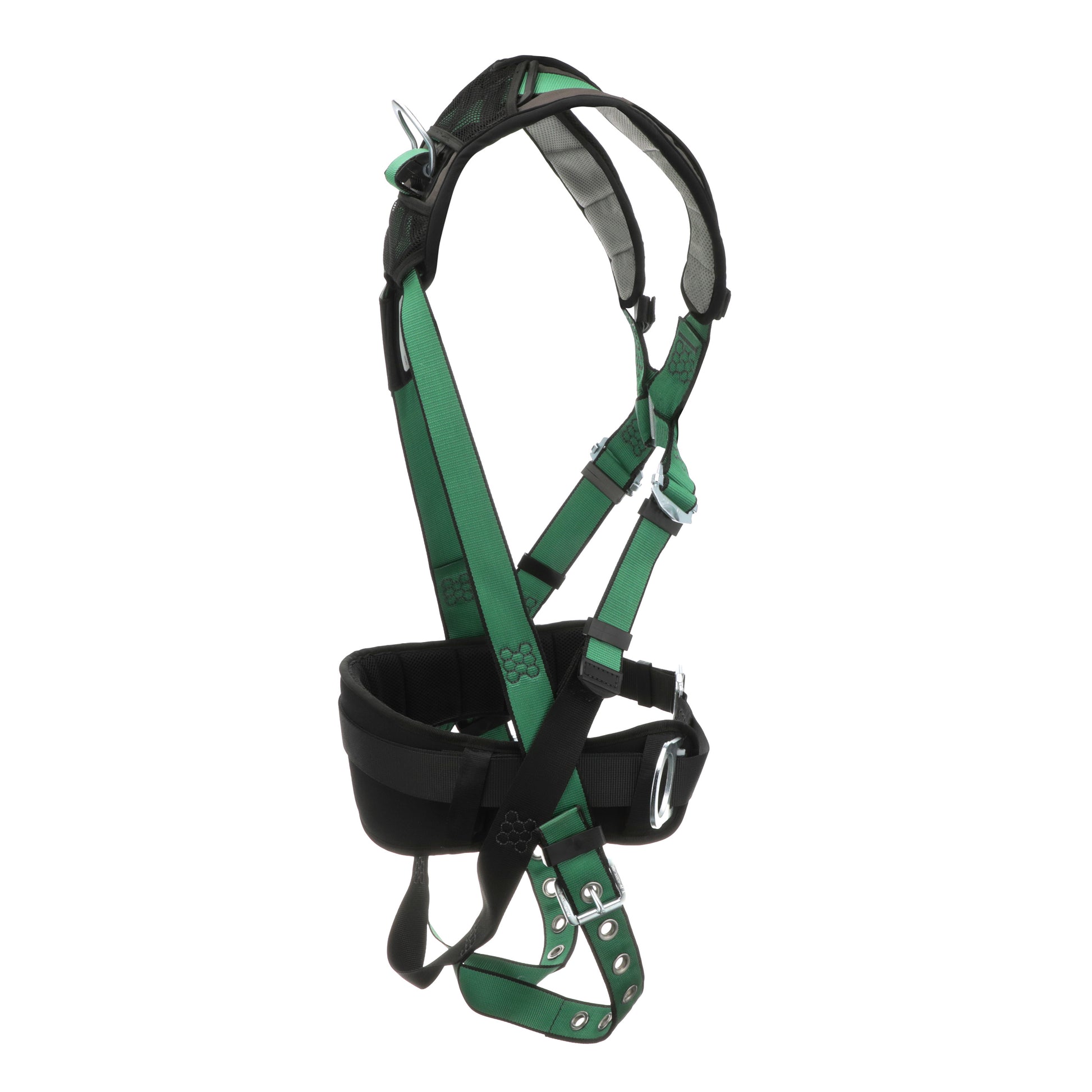 MSA V-FORM+ Construction Harness w/Back & Side D-Rings - Tongue Buckle Leg Straps - Shoulder Padding - Standard - 10206161