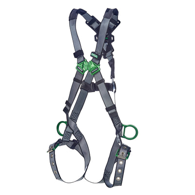 MSA V-FIT Harness w/Back & Side D-Rings - Tongue Buckle Leg Straps - Standard - 10195110