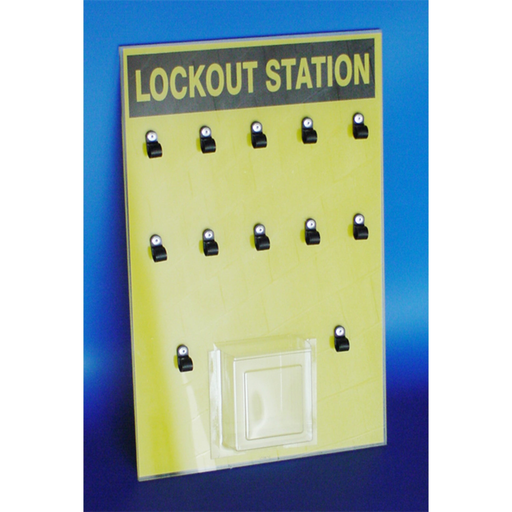 LOCKOUT STATION  10 LOCK CAPACITY - LOCKOUT STATION  10 LOCK CAPACITY, 19X12, Polycarbonate