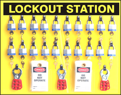 LOCKOUT STATION KIT 20 PADLOCKS