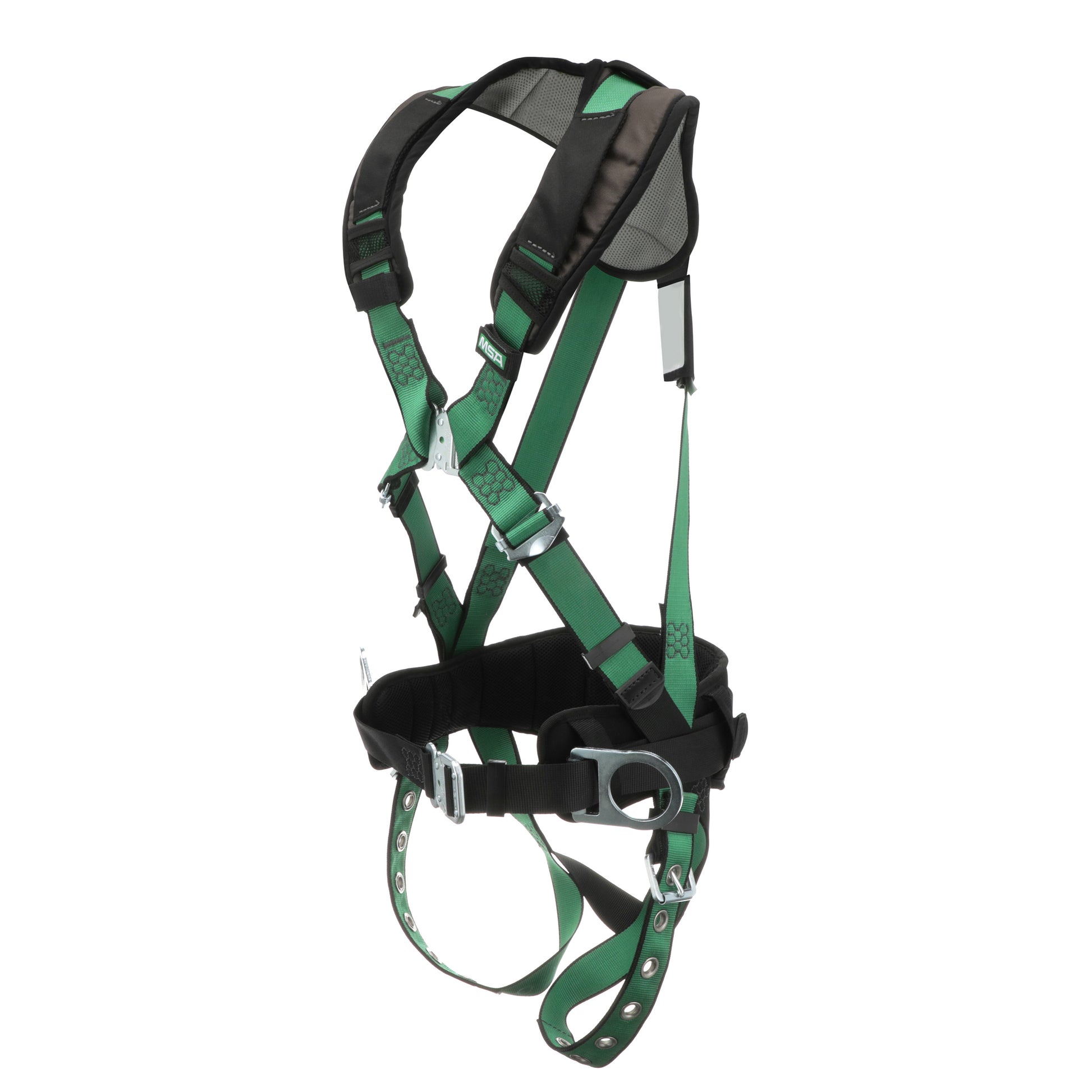 MSA V-FORM+ Construction Harness w/Back & Side D-Rings - Tongue Buckle Leg Straps - Shoulder Padding - Standard - 10206161