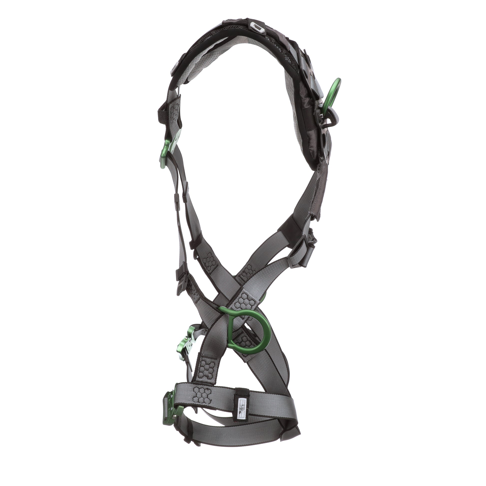 MSA V-FIT Harness w/Back & Side D-Rings - Quick-Connect Leg Straps - Shoulder Padding - Extra Small - 10194872