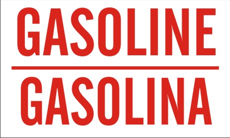 GASOLINE GASOLINA - GASOLINE GASOLINA, 14X20, Adhesive Vinyl