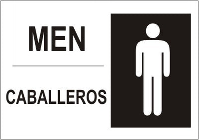 MEN CABALLEROS WITH MEN PICTO