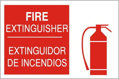 FIRE EXTINGUISHER EXTINGUIDOR DE INCENDIOS WITH EXTINGUISHER PICTO