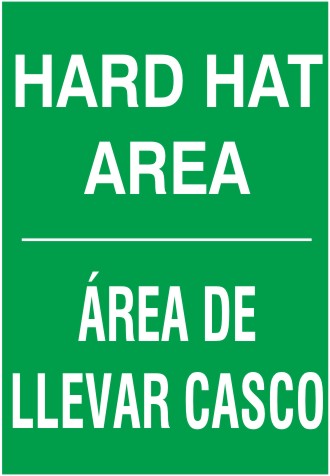 HARD HAT AREA AREA DE LLEVAR CASCO