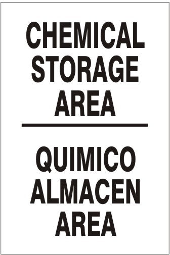 CHEMICAL STORAGE AREA QUIMICO ALMACEN AREA