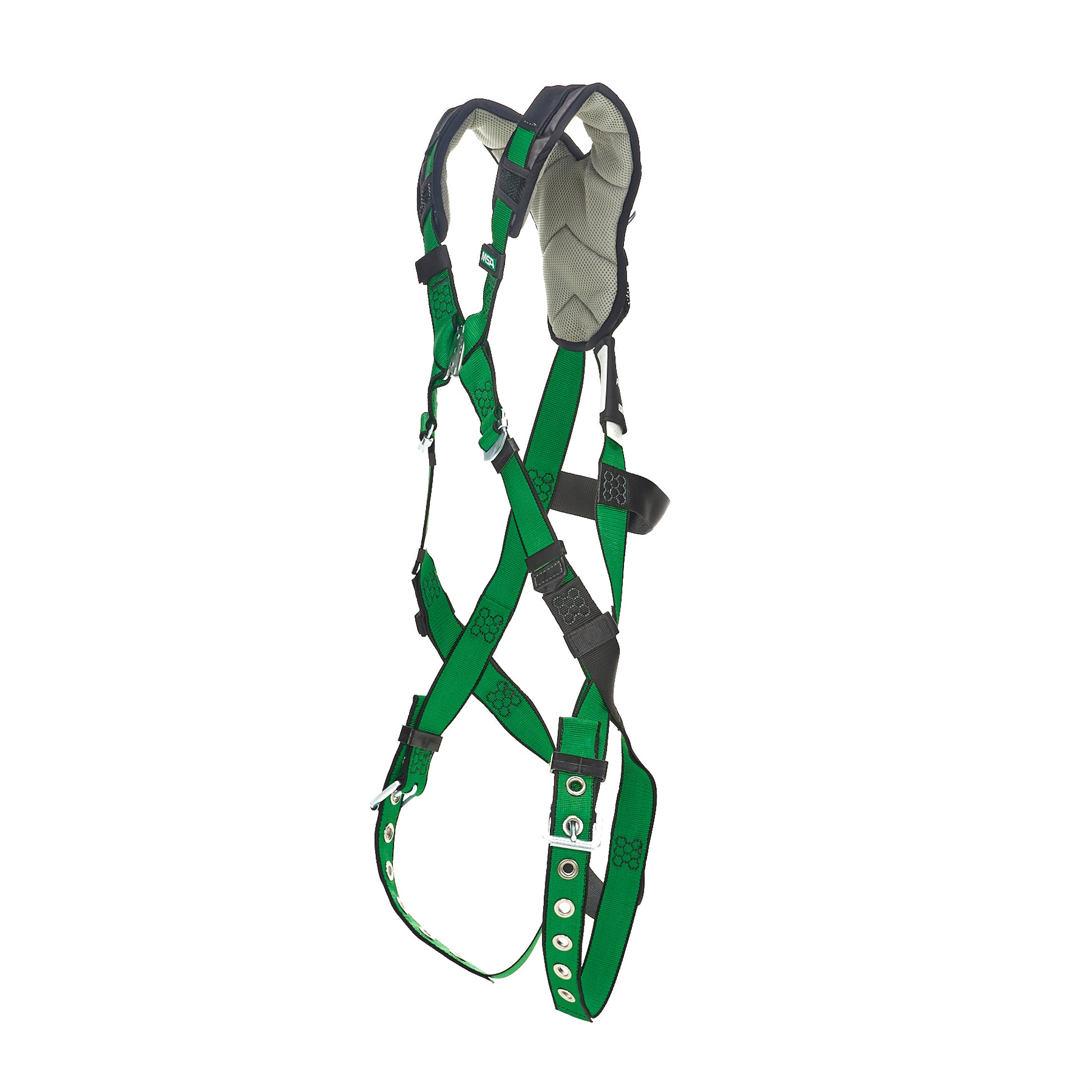 MSA V-FORM+ Harness w/Back D-Ring - Tongue Buckle Leg Straps - Extra Large - 10206086