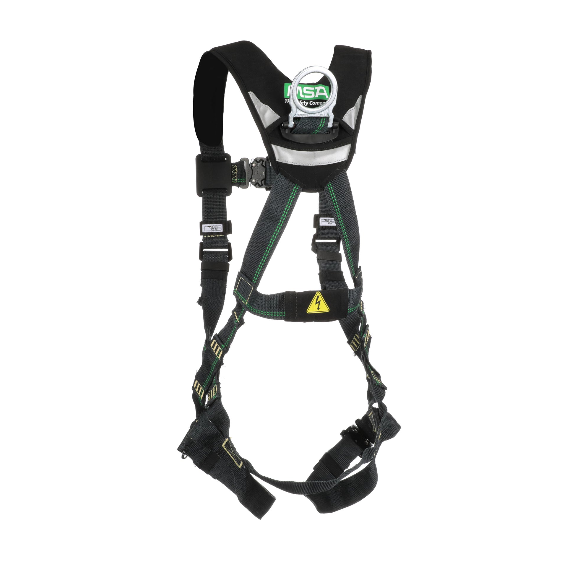 MSA EVOTECH Arc Flash Harness w/Back D-Ring - Quick-Connect leg straps - Shoulder Padding - X-Small (XSM) - 10150143