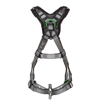 MSA V-FIT Harness w/Back D-Ring - Tongue Buckle Leg Straps - Shoulder Padding - Extra Large - 10194890