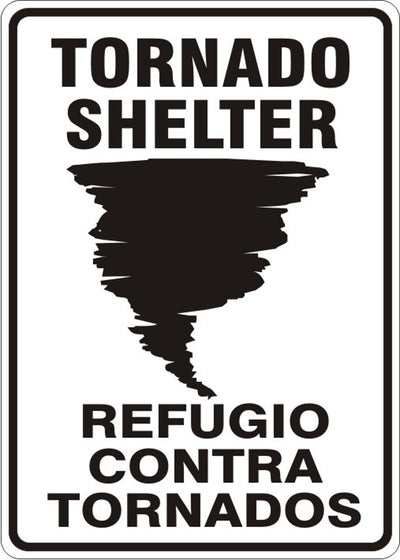TORNADO SHELTER PICTO REFUGIO CONTRA TORNADOS