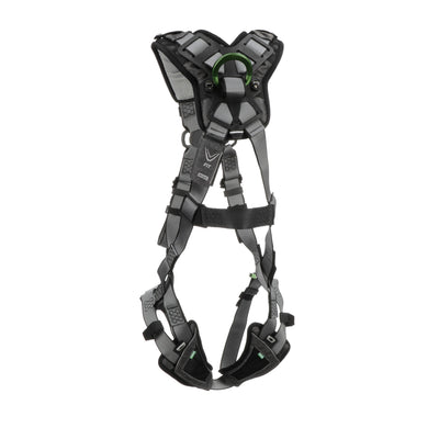 MSA V-FIT Harness w/Back D-Ring - Quick-Connect Leg Straps - Shoulder & Leg Padding - Extra Small - 10194944