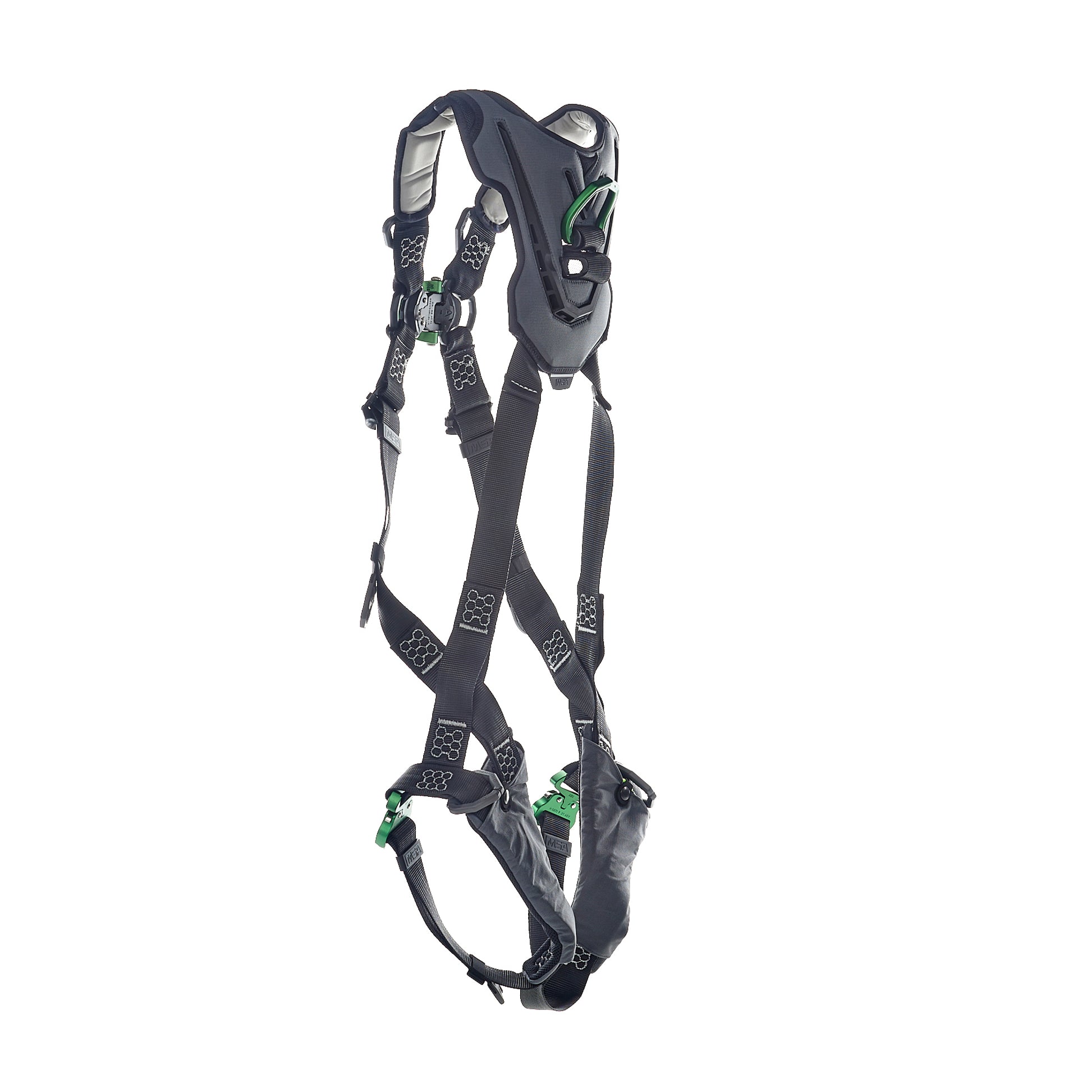 MSA V-FLEX Harness w/Back & Front D-Rings - Quick Connect Leg Straps - Extra Small - 10211316