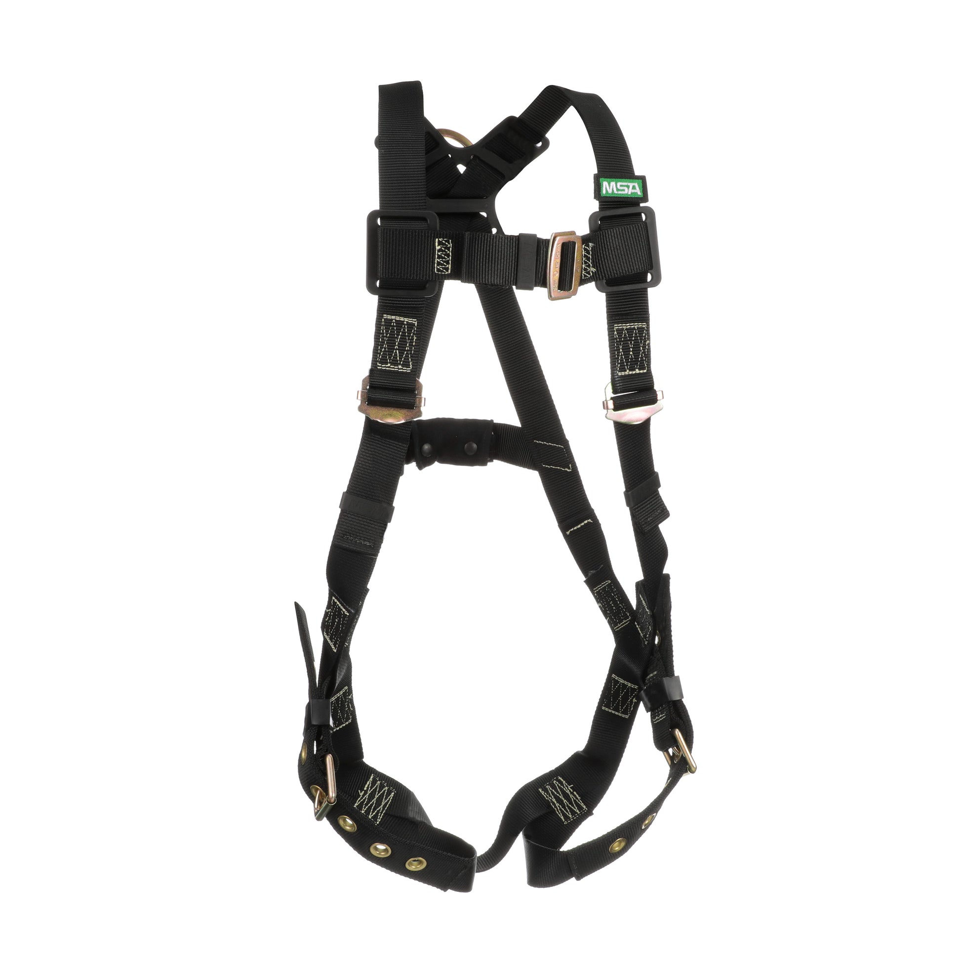 MSA Workman Arc Flash Vest-Style Harness w/Back D-Ring - Qwik-Fit leg straps - Standard (STD) - 10152652