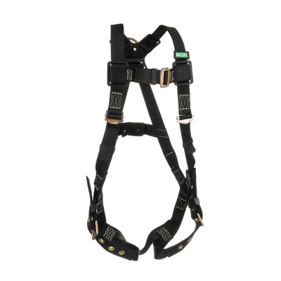 MSA Workman Arc Flash Vest-Style Harness w/Back D-Ring - Qwik-Fit leg straps - Standard (STD) - 10152652