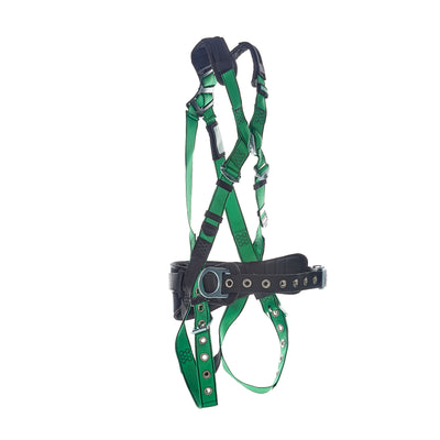 MSA V-FORM Construction Harness w/Back & Side D-Rings - Tongue Buckle Leg Straps Quick Connect Chest Buckle - Shoulder Padding - Standard - 10207734