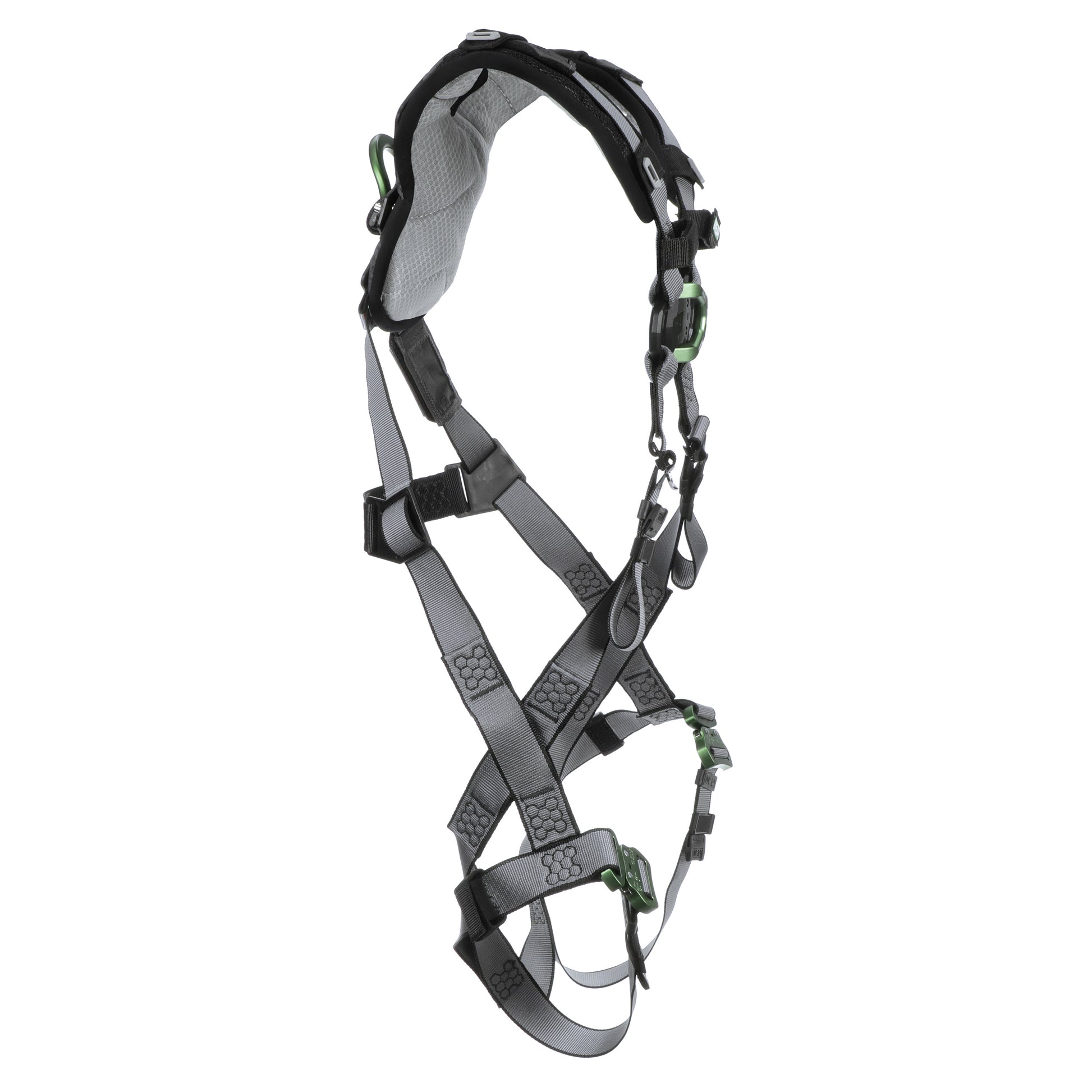 MSA V-FIT Harness w/Back & Front D-Rings - Quick-Connect Leg Straps - Shoulder Padding - Standard - 10194656