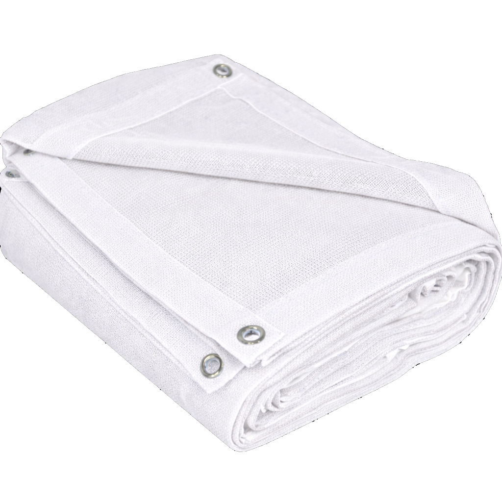 Eagle Industries Mesh Debris Tarp 20' x 50' White FR - MT-2050-WHT-FR