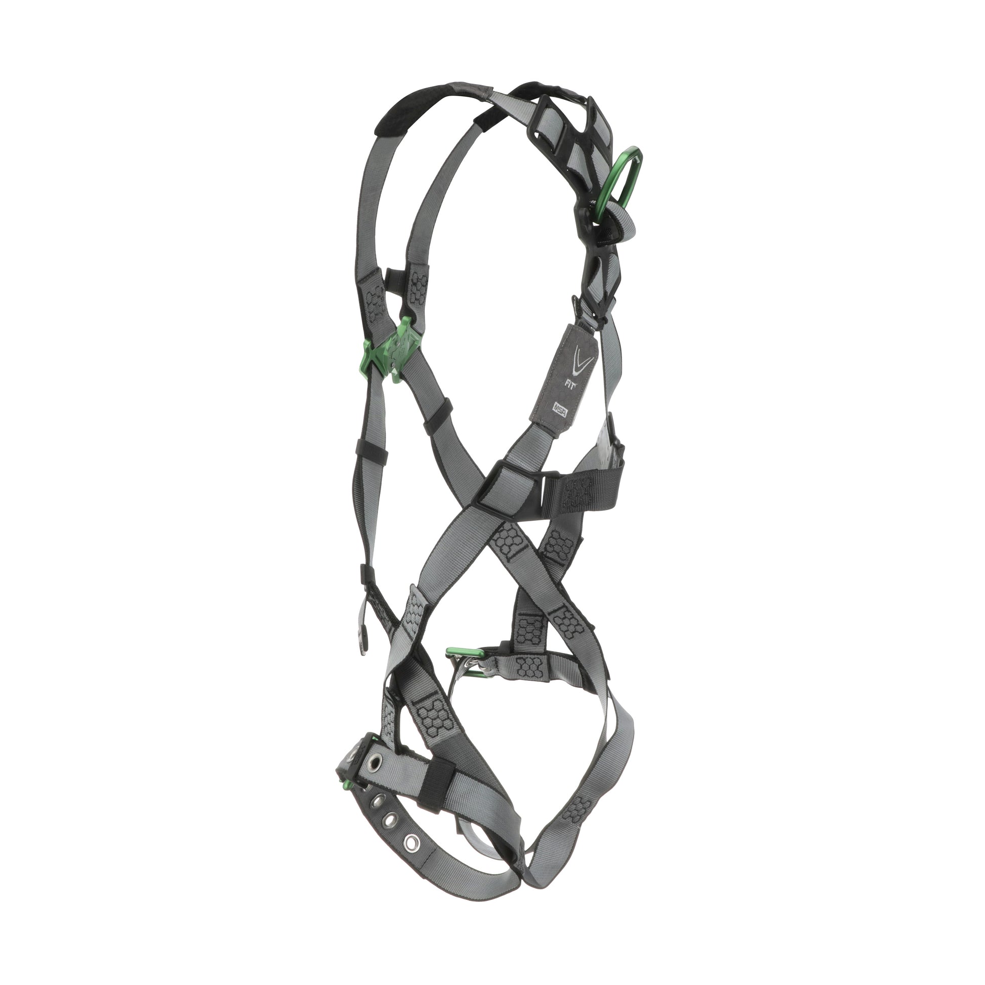 MSA V-FIT Harness w/Back D-Ring - Tongue Buckle Leg Straps - Standard - 10195092